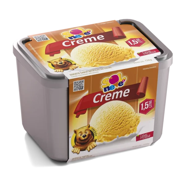 Sorvete Creme Amarelo